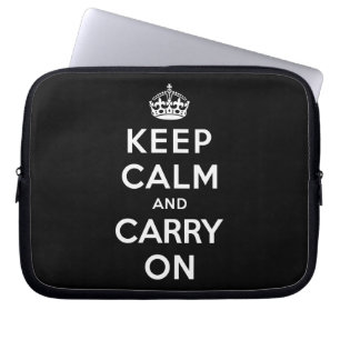 Håll lugn och bär på laptop sleeve