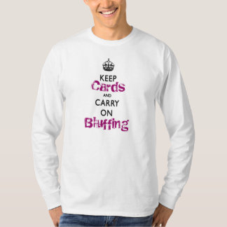 Håll lugn och bär på pokercoolamall t-shirt