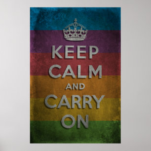 Håll lugn och bär på poster