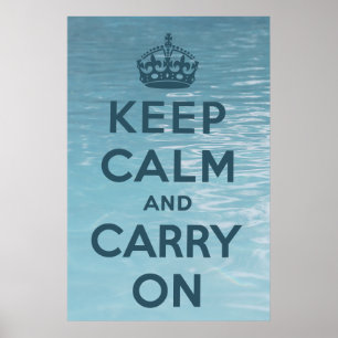 Håll lugn och bär på poster