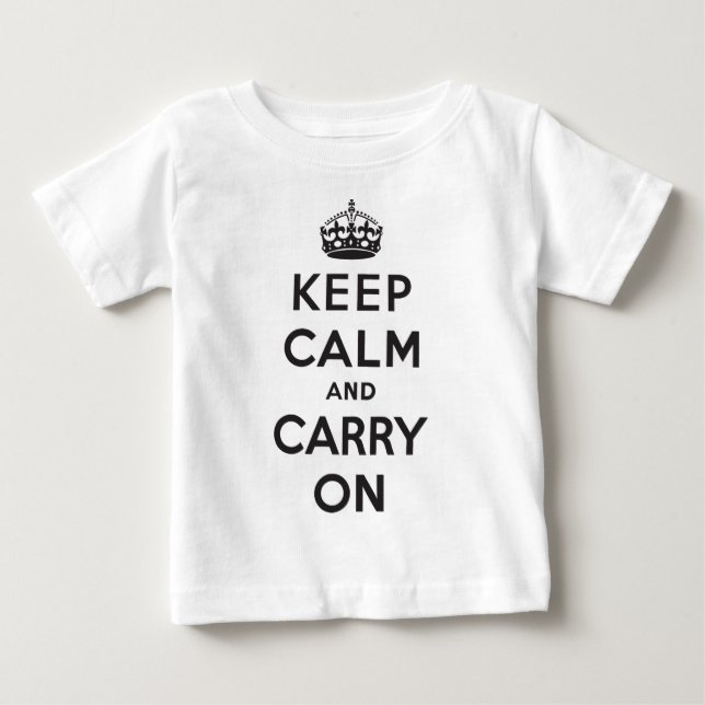 Håll lugn och bär på t-shirt (Framsida)