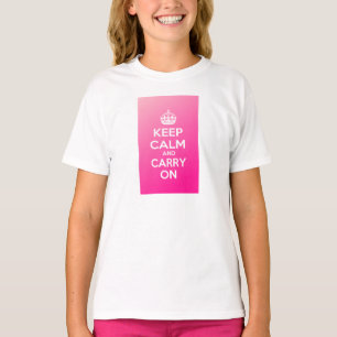 Håll lugn och bär på tee shirt