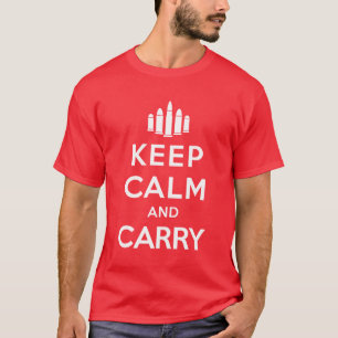 Håll lugn och bär t shirt