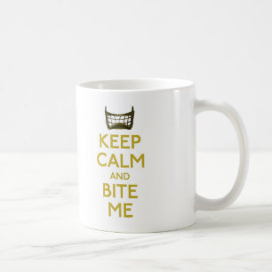 håll lugn och bita mig (förtjäna), muggen kaffemugg