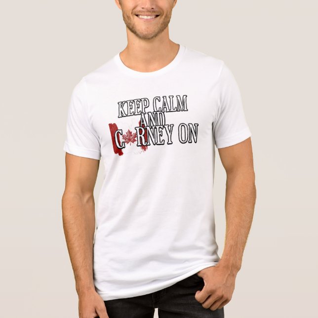 Håll lugn och Carney på T Shirt (Framsida)