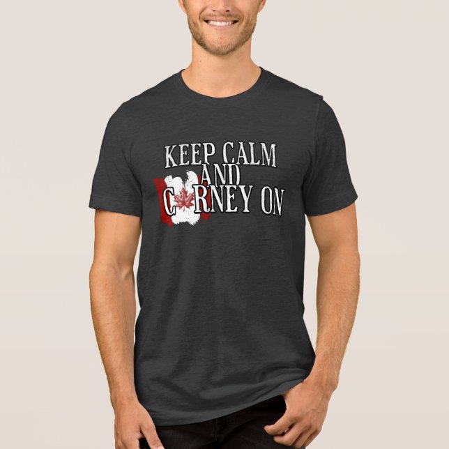 Håll lugn och Carney på T Shirt (Framsida)