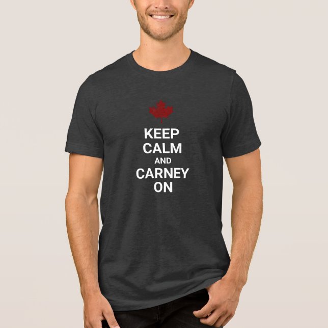 Håll lugn och Carney på T Shirt (Framsida)