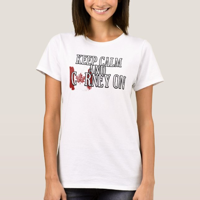 Håll lugn och Carney på T Shirt (Framsida)