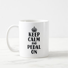 Håll lugn och cykla vidare kaffemugg