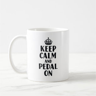 Håll lugn och cykla vidare kaffemugg