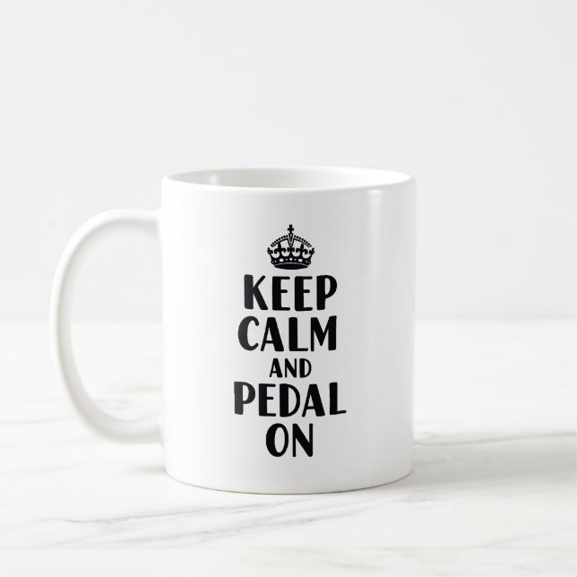 Håll lugn och cykla vidare kaffemugg (Vänster)