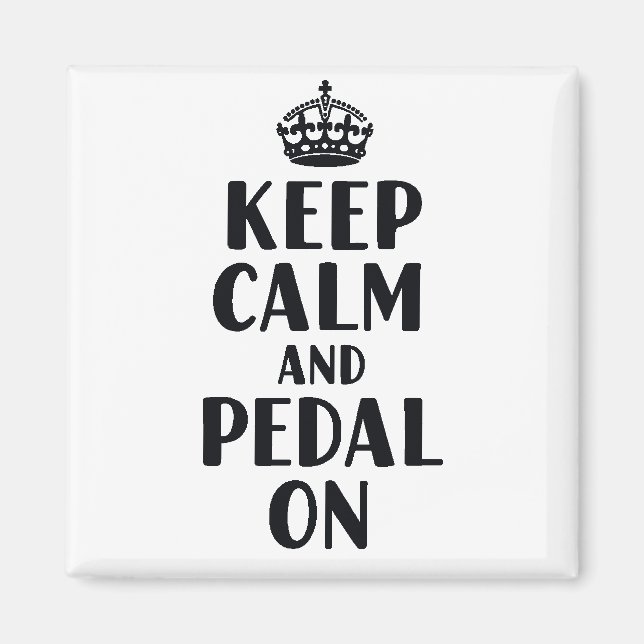 Håll lugn och cykla vidare magnet (Framsidan)