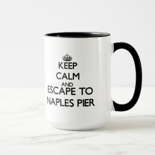 Håll lugn och flykten till den Naples pir Florida Mugg