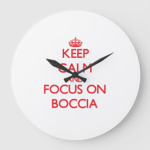 Håll lugn och fokusera på Boccia Stor Klocka