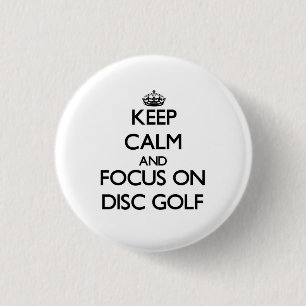 Håll lugn och fokusera på diskettGolf Knapp