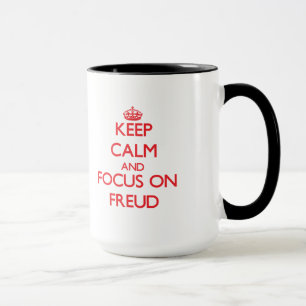 Håll lugn och fokusera på Freud Mugg
