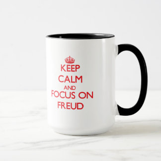 Håll lugn och fokusera på Freud Mugg
