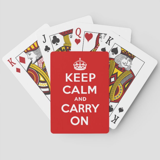 Håll lugn och fortsätt casinokort (Baksidan)
