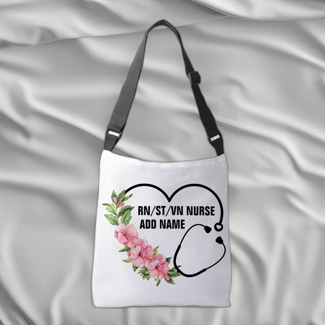 Håll lugn och fortsätt - Skapa dig själv Axelväska (Skapare uppladdad)