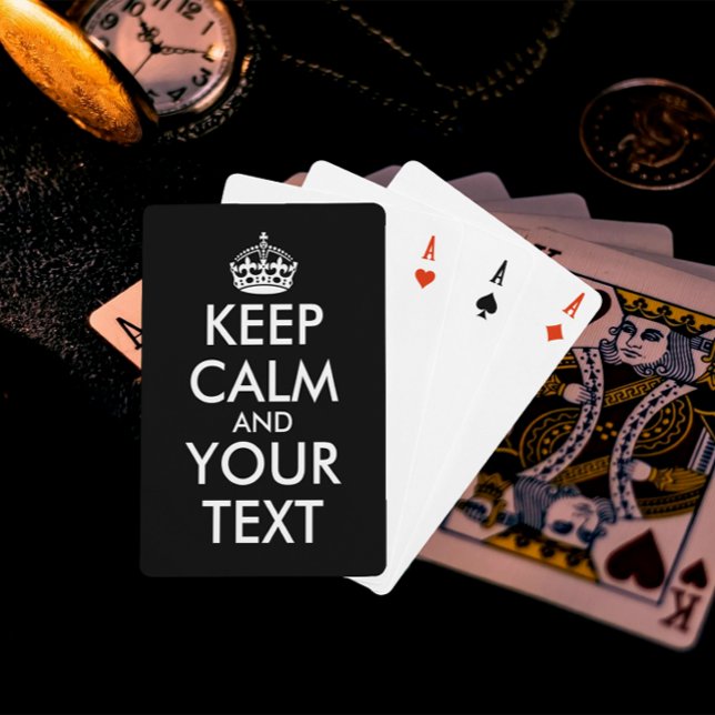 Håll lugn och fortsätt - Skapa dig själv Casinokort (Skapare uppladdad)