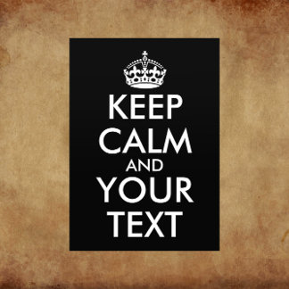 Håll lugn och fortsätt - Skapa dig själv Flygblad