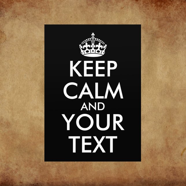 Håll lugn och fortsätt - Skapa dig själv Flygblad (Skapare uppladdad)