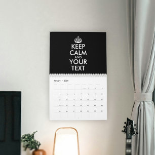 Håll lugn och fortsätt - Skapa dig själv Kalender