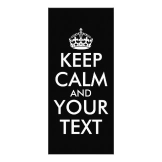 Håll lugn och fortsätt - Skapa dig själv Reklamkort