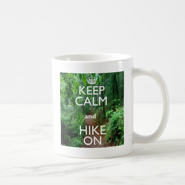 Håll lugn och fortsätt vandra kaffemugg (Höger)