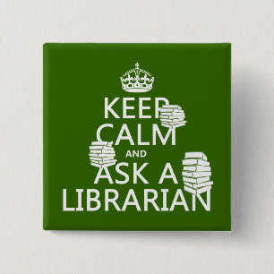 Håll lugn och fråga en bibliotekarie (någon fä knapp