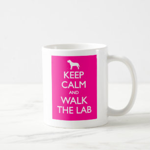 Håll lugn och gå Labradoren Kaffemugg