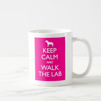 Håll lugn och gå Labradoren Kaffemugg