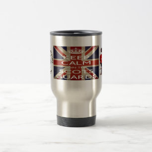 Håll lugn och gå med den Scots vakttravel mug Resemugg