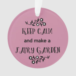 Håll lugn och gör en felik trädgårds- prydnad