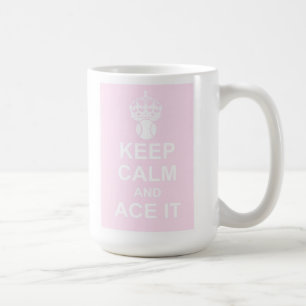 Håll lugn och göra ett ess på den muggen i roso kaffemugg