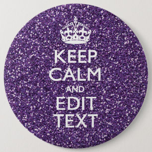 Håll lugn och ha din textglamourMauve Knapp