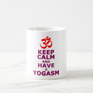 Håll lugn och ha en yoga sm kaffemugg