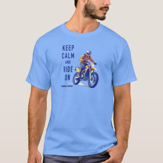 Håll lugn och kör på Dirt Bike T-shirt