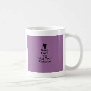 Håll lugn och krama din Cavapoo Kaffemugg