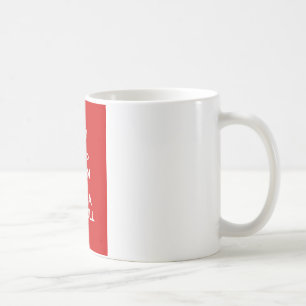 Håll lugn och krama en groptjur kaffemugg