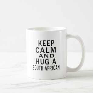 Håll lugn och krama en söder - afrikan kaffemugg