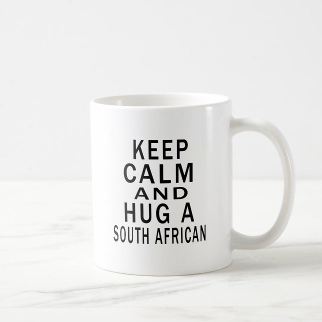 Håll lugn och krama en söder - afrikan kaffemugg (Höger)