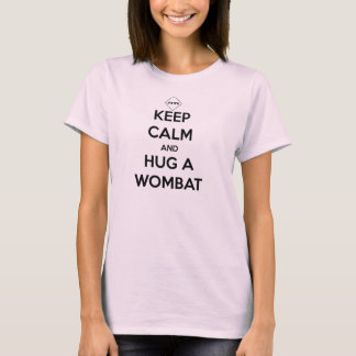 Håll lugn och krama en Wombat (Lite) Tee