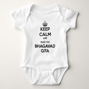 Håll lugn och läs Bhagavaden Gita Tee Shirt