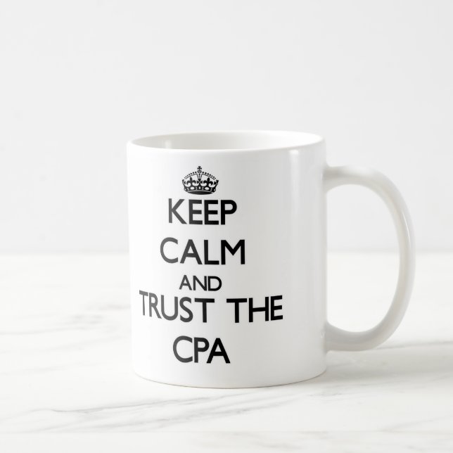 Håll lugn och lita på Cpaen Kaffemugg (Höger)