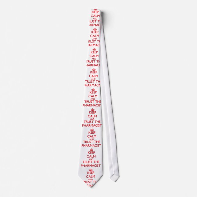 Håll lugn och lita på pharmacisten slips (Framsida)