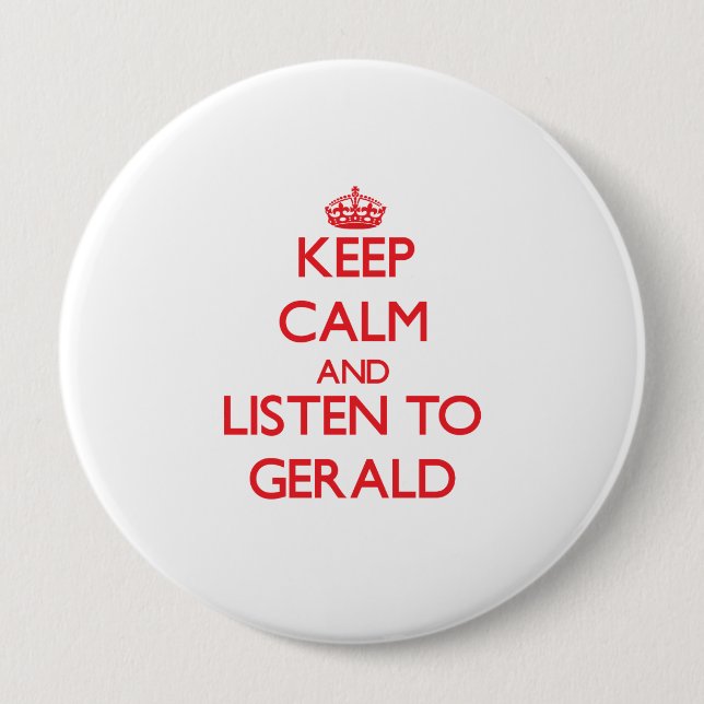 Håll lugn och lyssna till Gerald Knapp (Framsida)