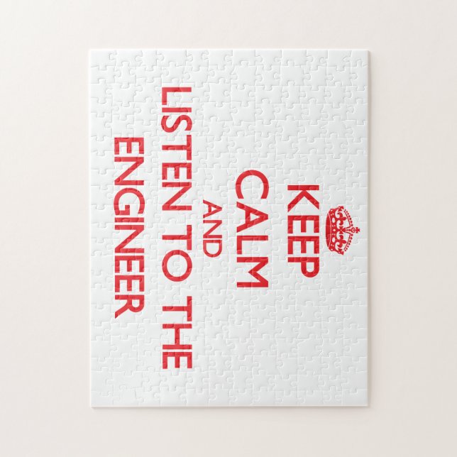 Håll lugn och lyssna till ingenjören pussel (Vertikal)