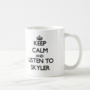 Håll lugn och lyssna till Skyler Kaffemugg