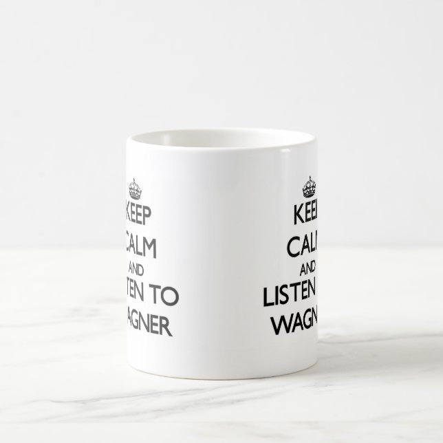 Håll lugn och lyssna till Wagner Kaffemugg (Center)